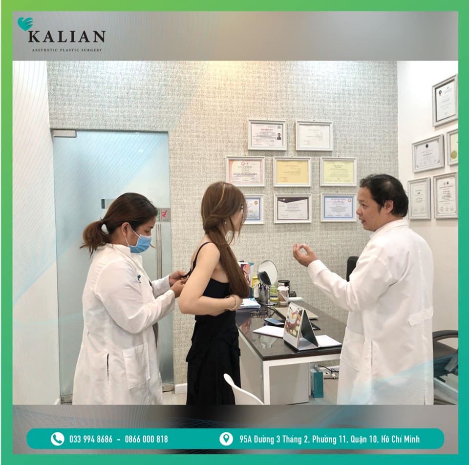 nâng ngực bàng mỡ tự thân - trung tâm thẩm mỹ Kalian